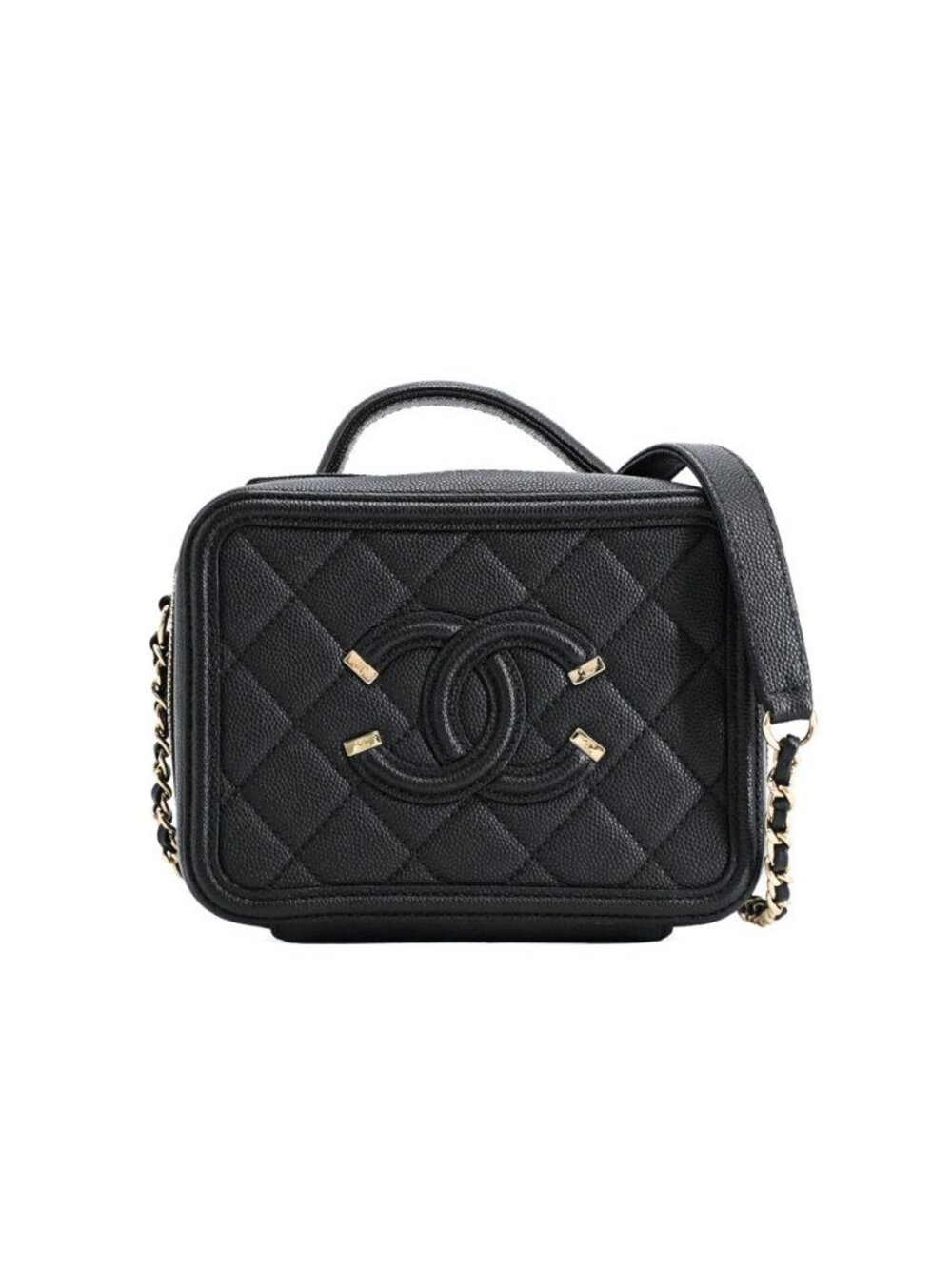 Chanel Shoulder Bag CC Filigree Small Vanity